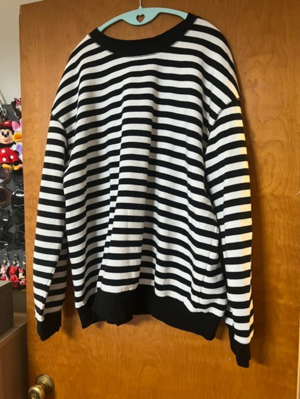 Goodfellow & Co Black & White striped Sweatshirt